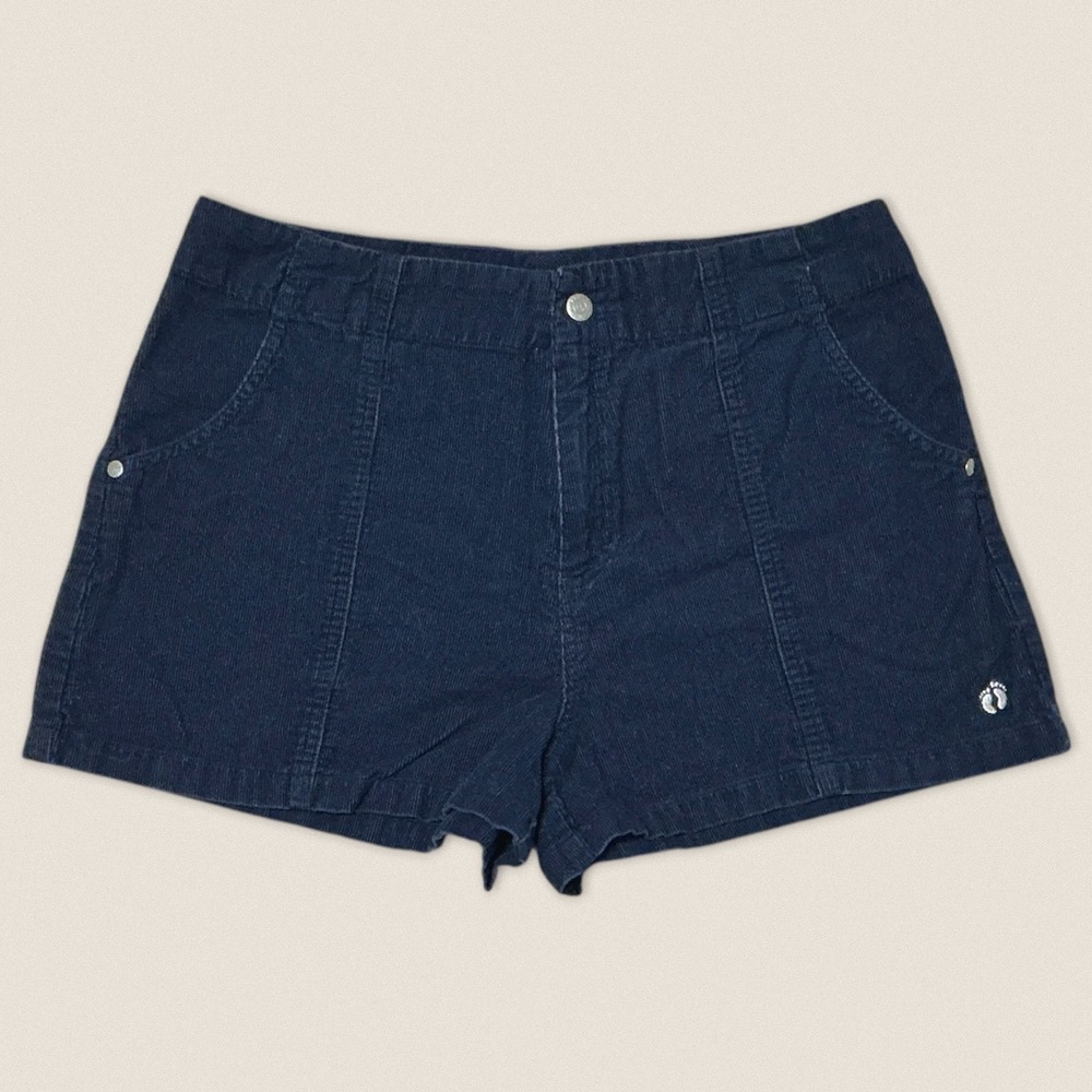 Vintage Y2K 2000s Hang Ten Navy Blue Corduroy Shorts‎ - Size 11